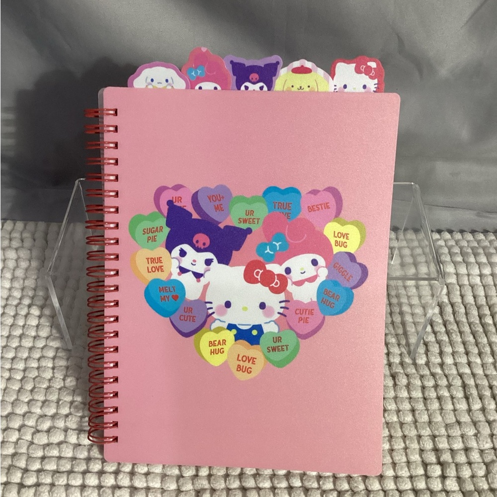 Sanrio Hello Kitty & Friends x Sweethearts 5 Tab 80 Lined Sheet Journal Notebook - Picture 8 of 8